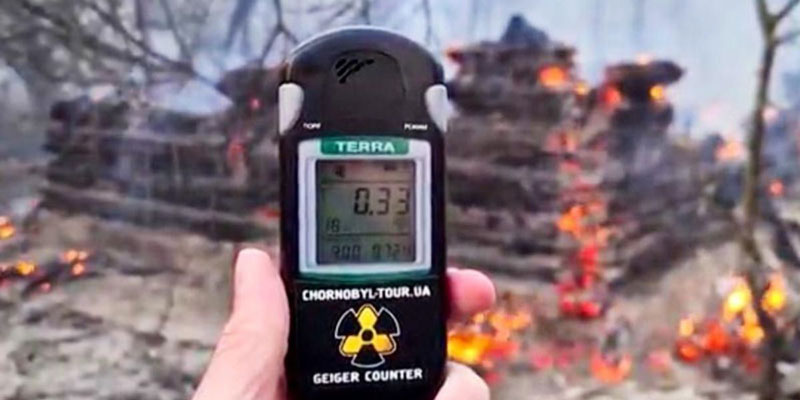 Lecturas de equipos radioactivos