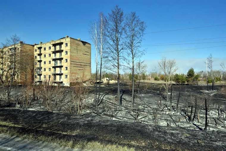 Controlan incendio cerca de Chernobil